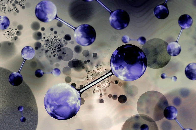 Molecules floating in space