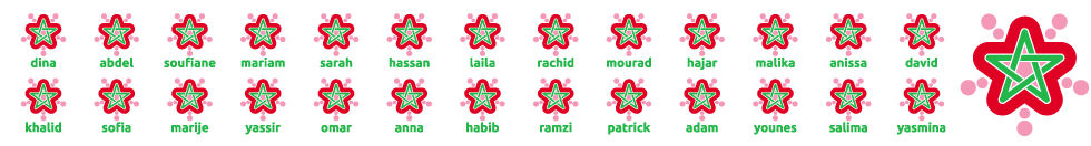 Banner met namen