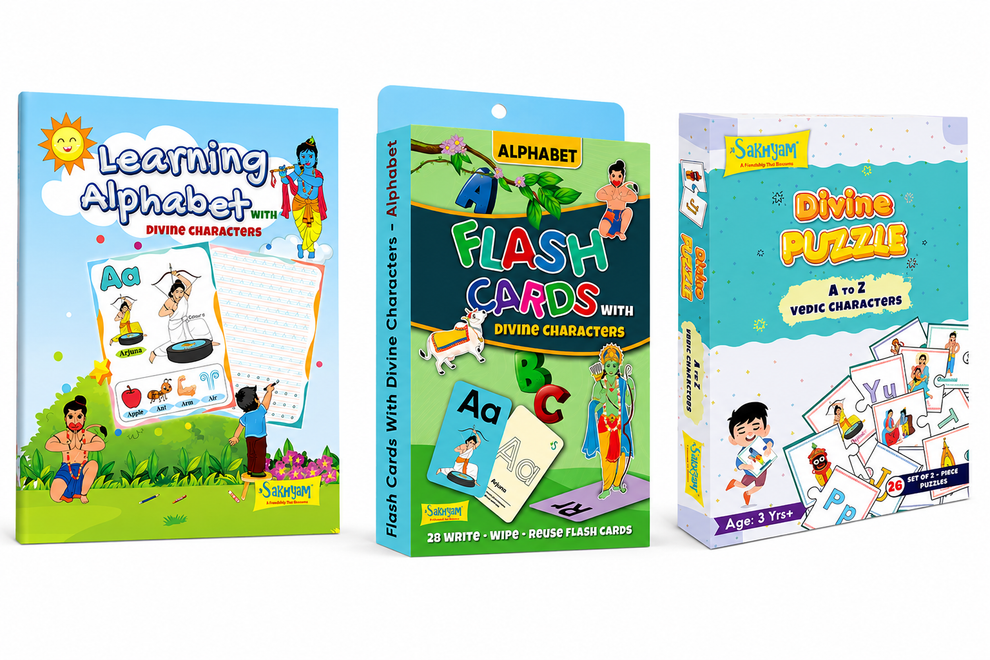 Flash Card,Activity Book & Puzzle Game Combo