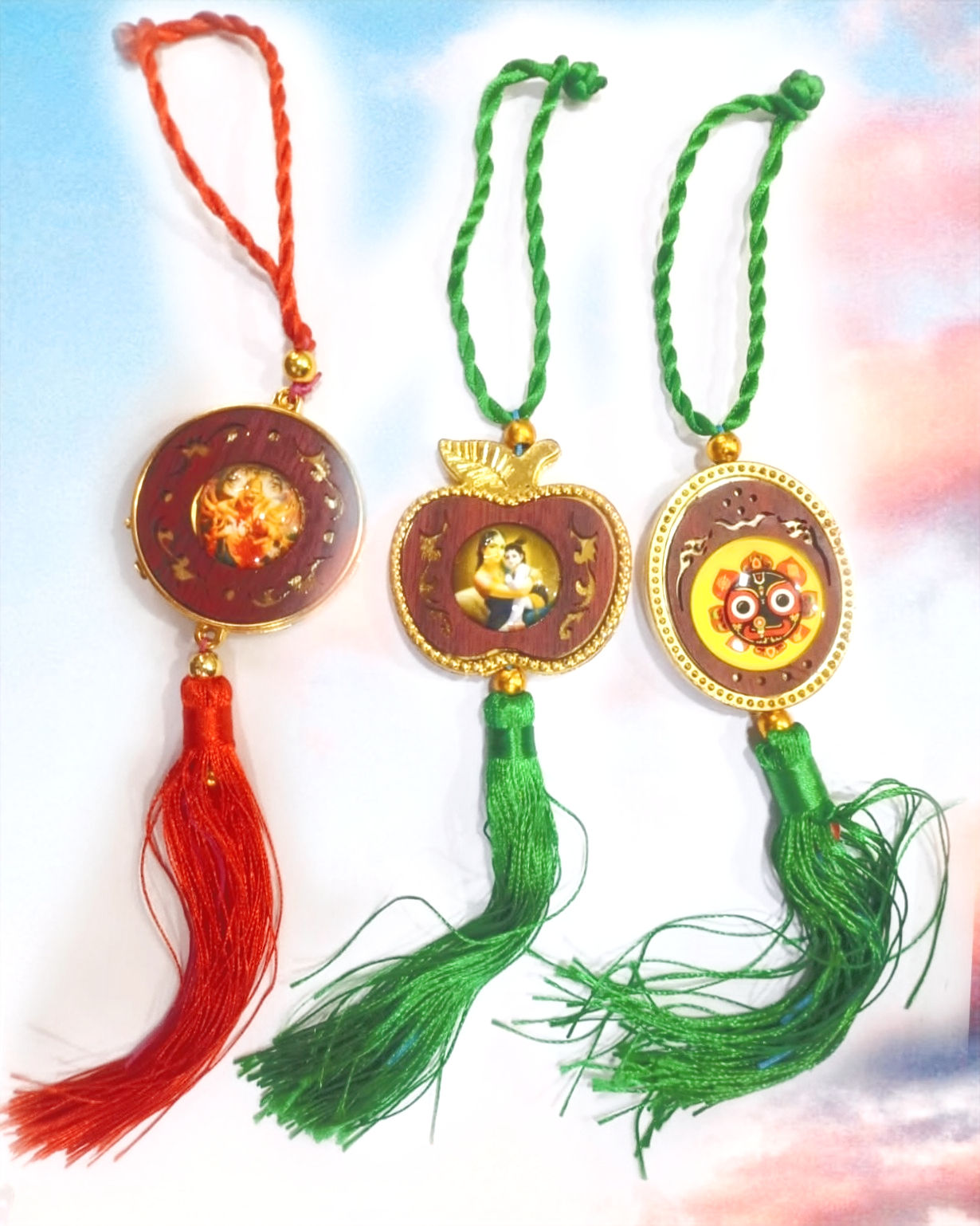 Car Hanging Devotional Picture (Variety 3 Pcs)