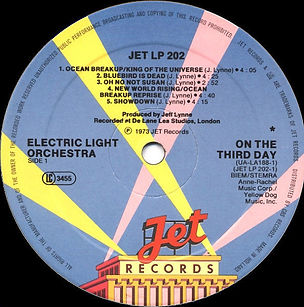 ELO - On The Third Day Jet LP 202