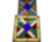 Cross Cut with Dense Glass