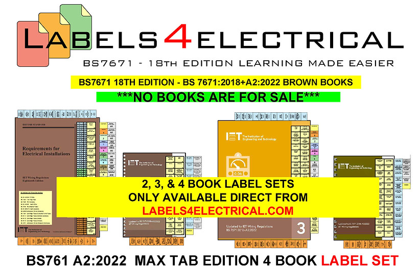 Amendment 4 &2 Page Tab Labels BS7671