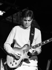 Guitarist Benedict Mann playing with British Jam Band Big Sky Orchestra at their monthly live show residency at Dark Horse, performing Original Songs as well as Grateful Dead, Little Feat, and other Jam Band covers.