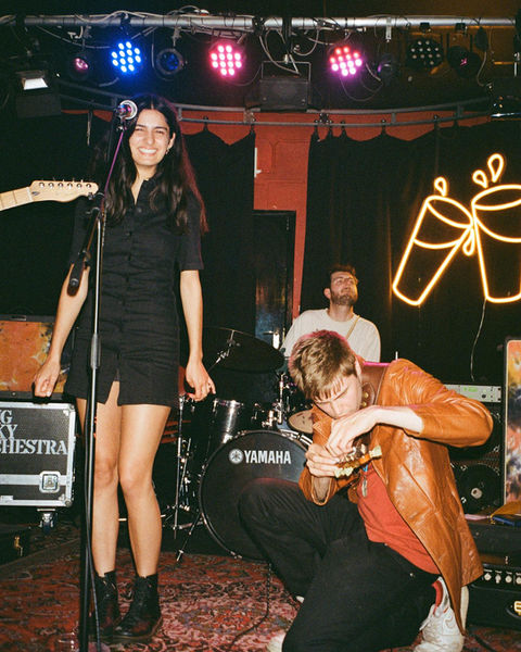 British jam band Big Sky Orchestra playing a gig at Festival UK