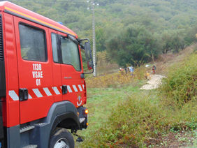 Despiste faz um ferido grave na estrada da Calhandriz
