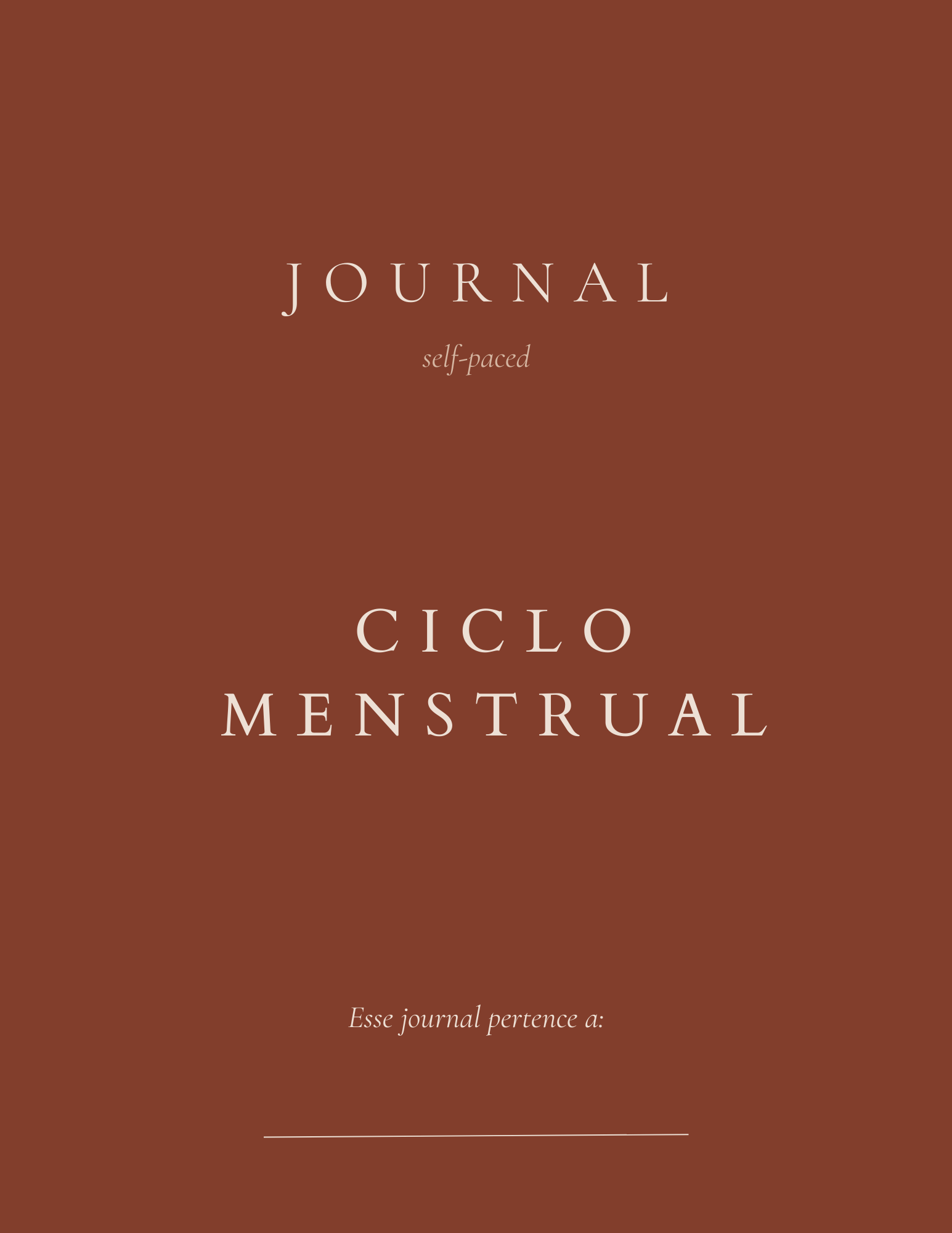 Journal Ciclo Menstrual