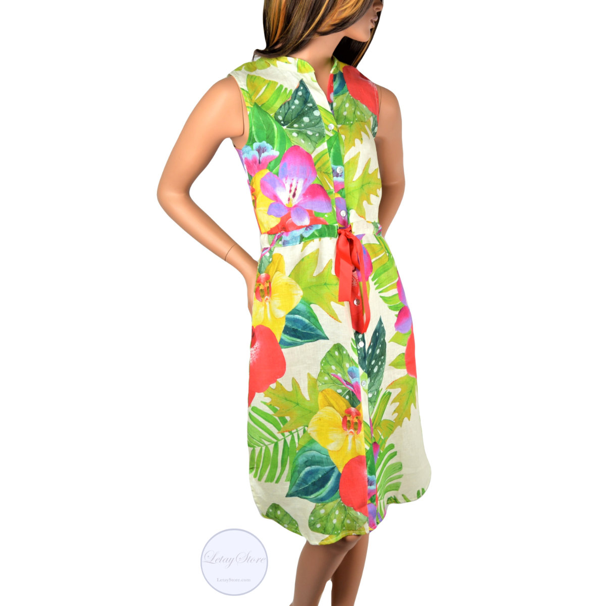 allegra masetti linen dress