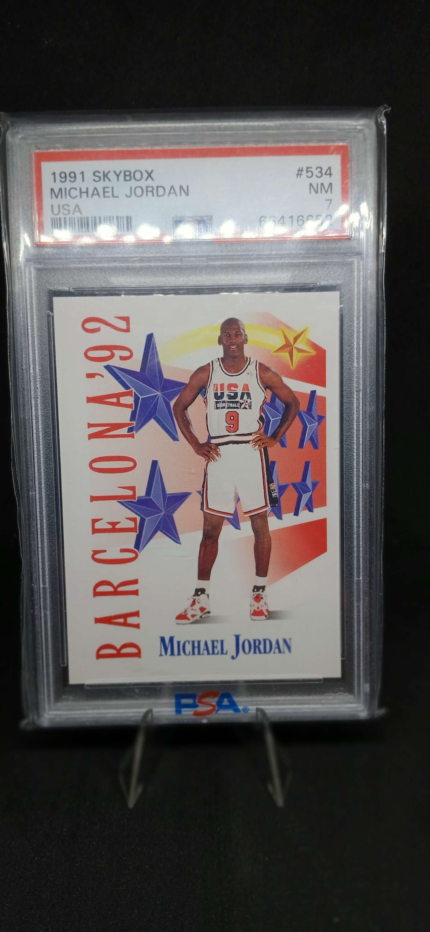Michael Jordan 1991 Skybox USA PSA 7
