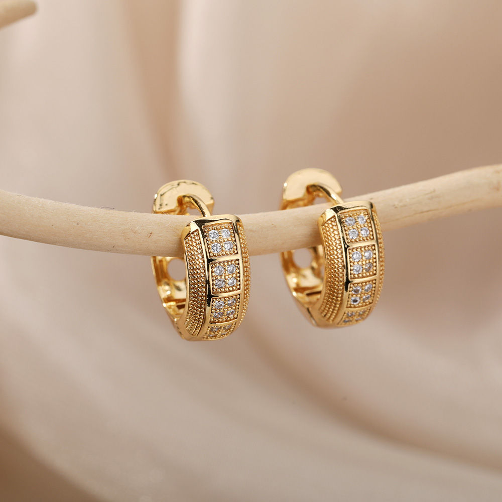 Luxe Radiance Hoop Earrings