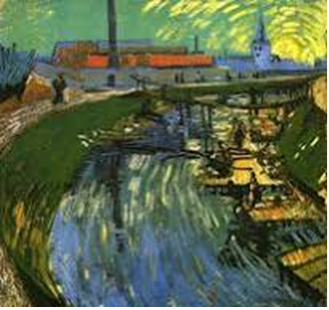 《ラ・ルービーヌ・デュ・ロワ運河と洗濯女たち》 1888年６月