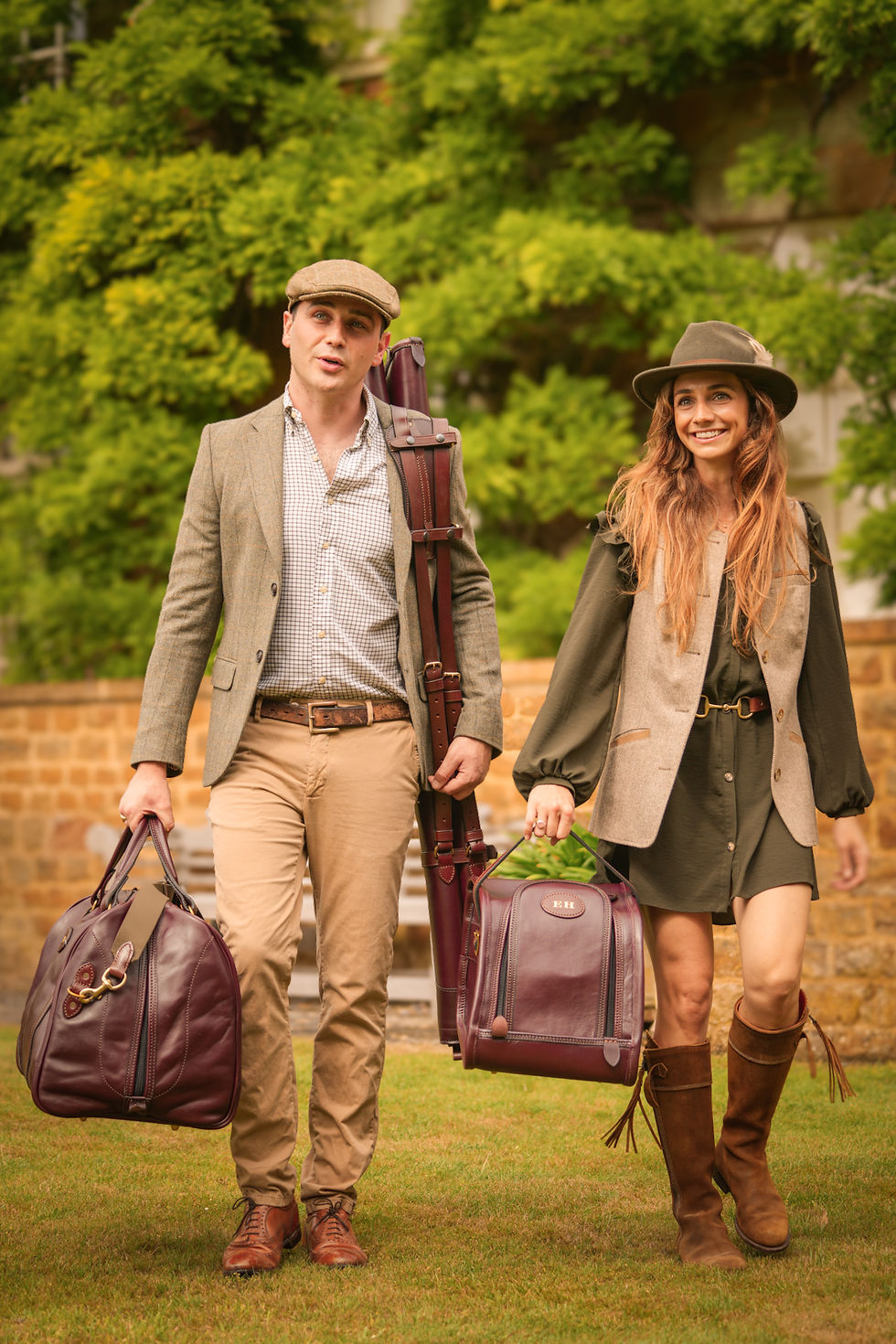 Thumbnail: Bespoke Luxury Leather Double Gun Slips.