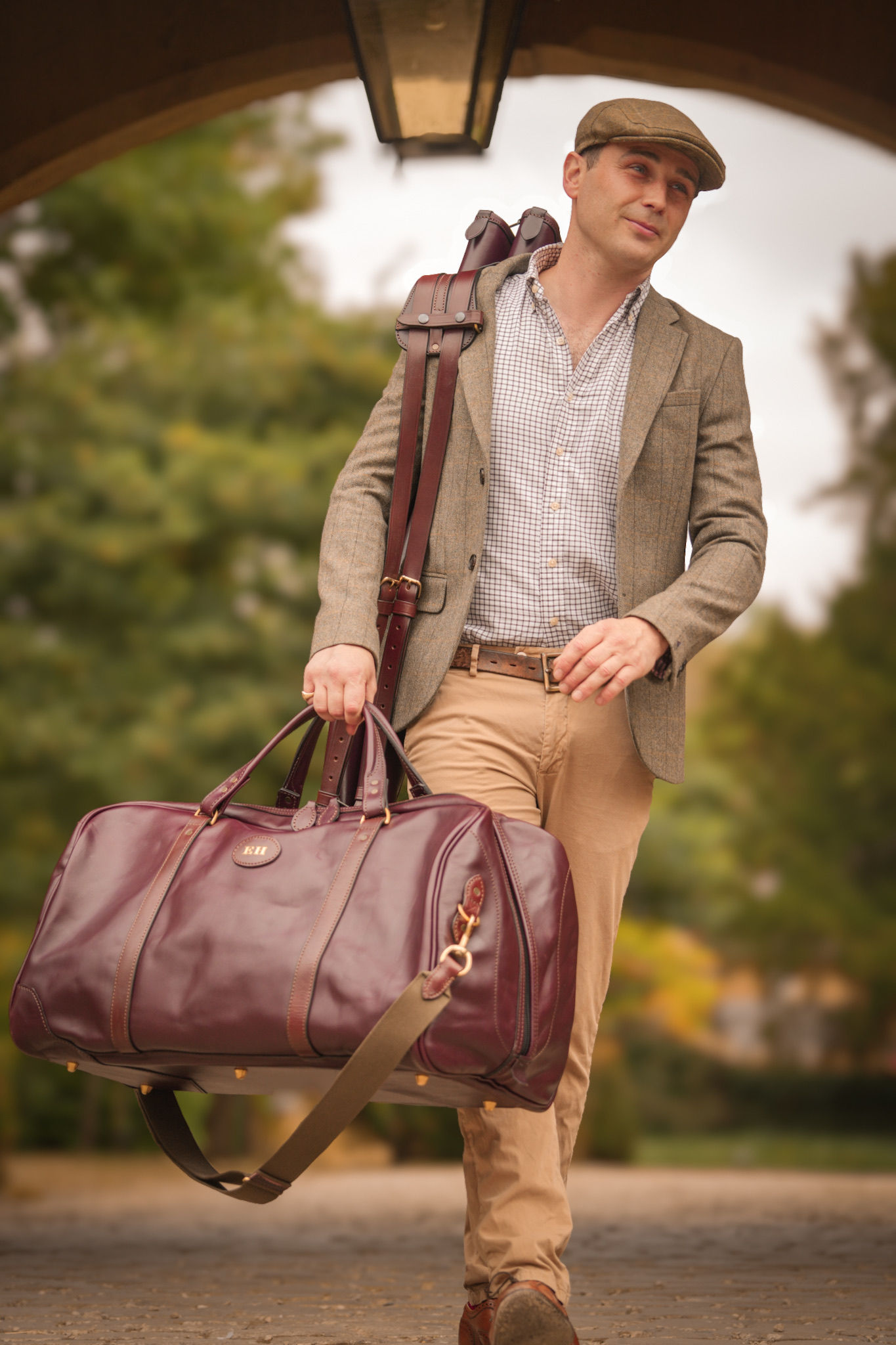 Bespoke Luxury Leather Holdall.