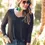 Thumbnail: Basic Long Sleeve V neck Tee