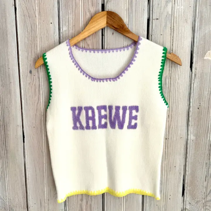 Krewe knit sweater tank