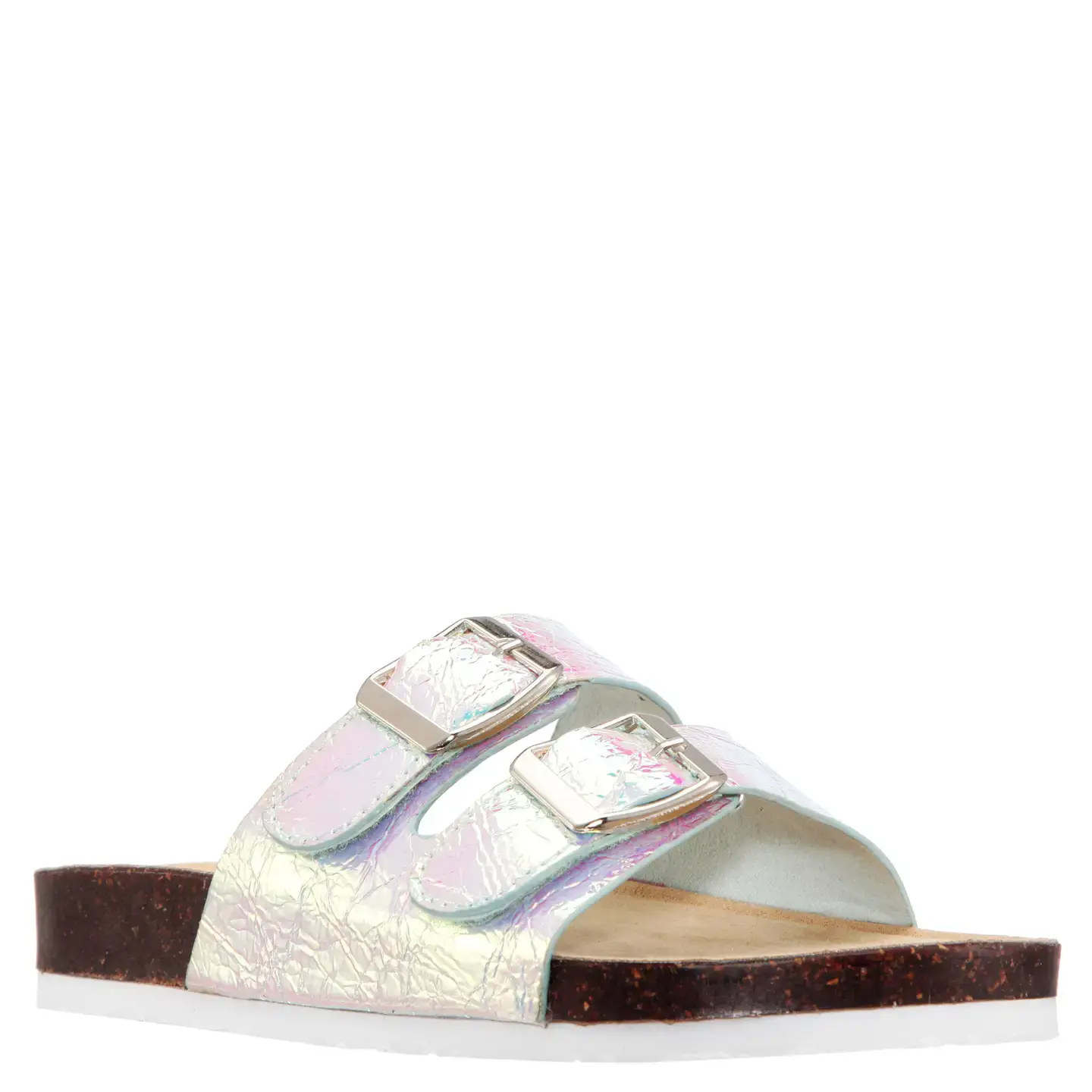 Iridescent crackle slide