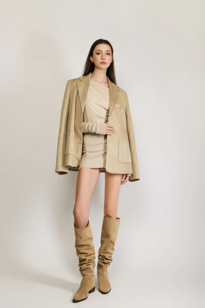 Thumbnail: Oversized Suede Blazer