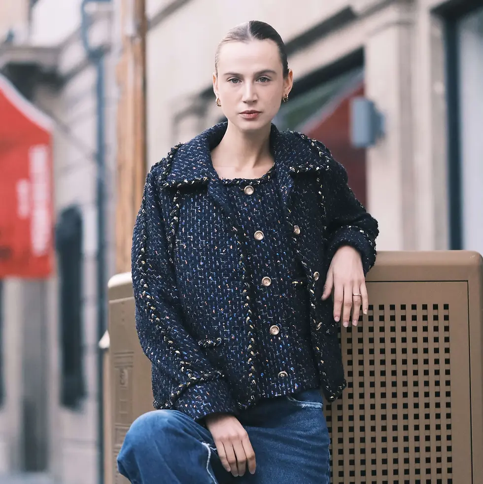 Thumbnail: The Sapphire Evening Tweed Jacket