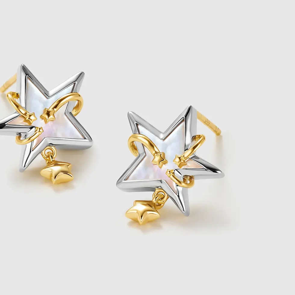 Thumbnail: Meteor Mother of Pearl Earrings