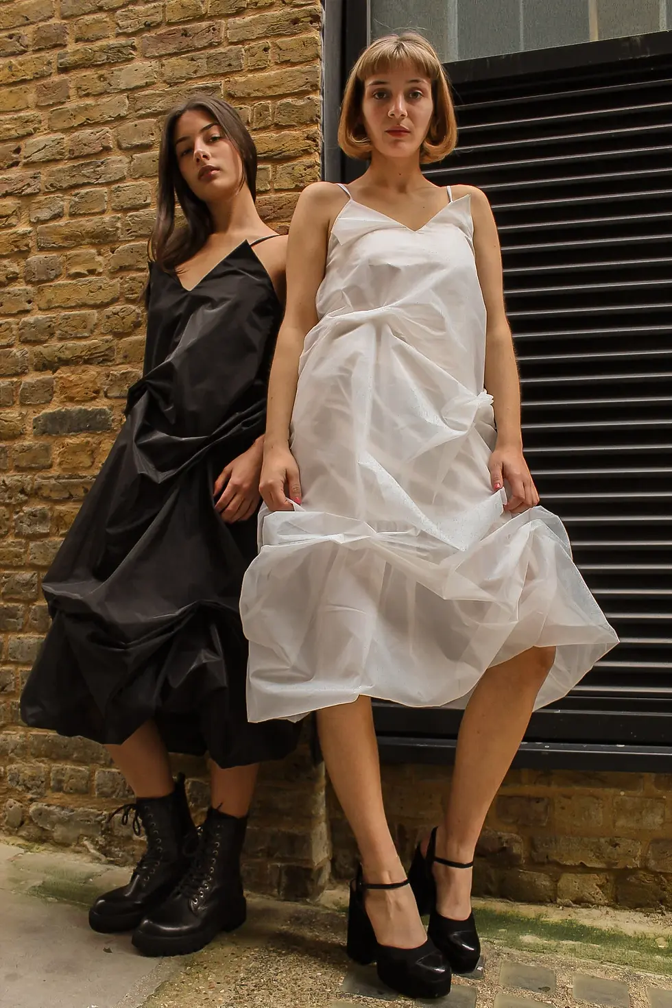 Thumbnail: Cloud Organza Dress - Black