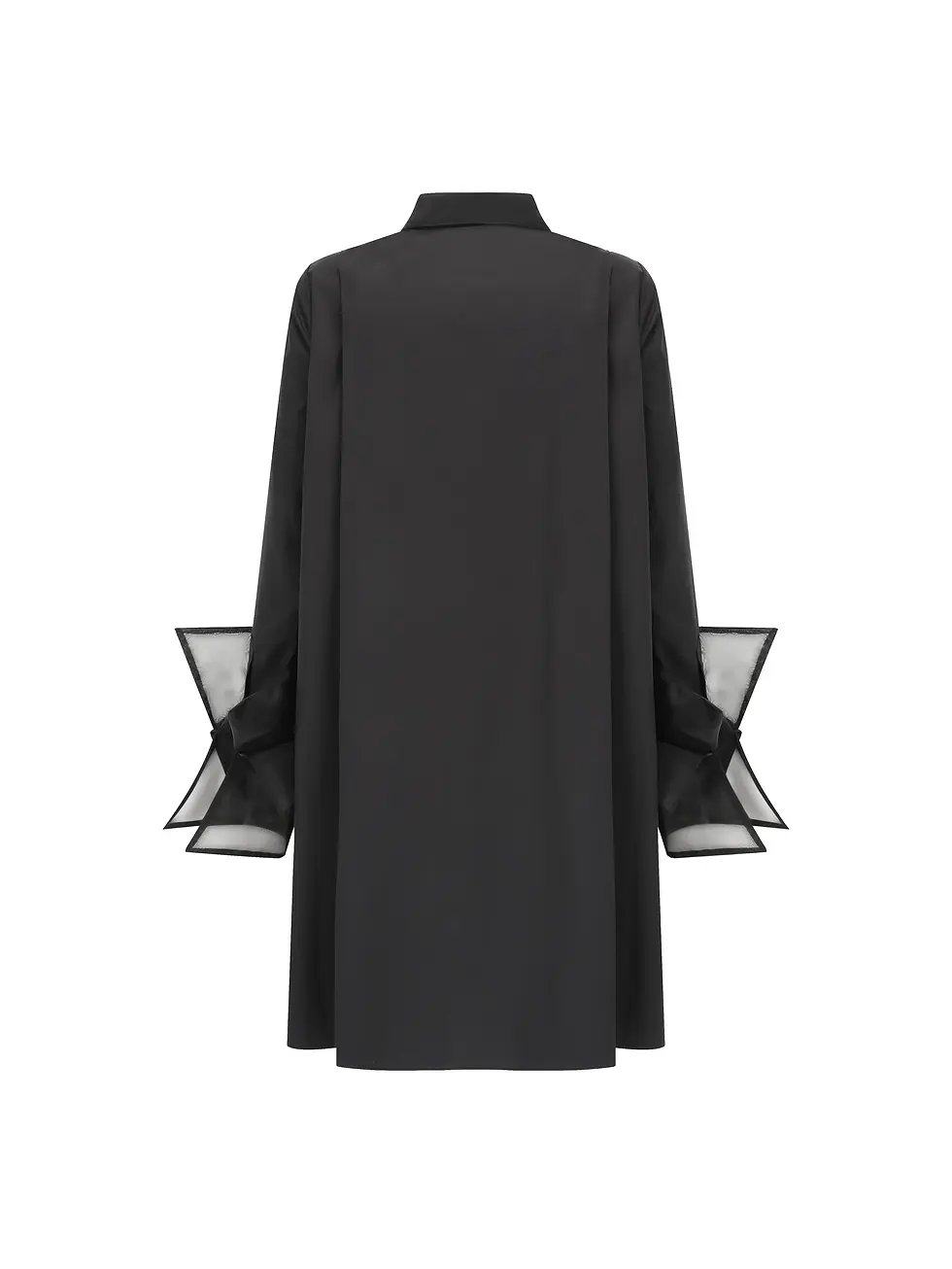 Thumbnail: Organza Shirt Dress - Black