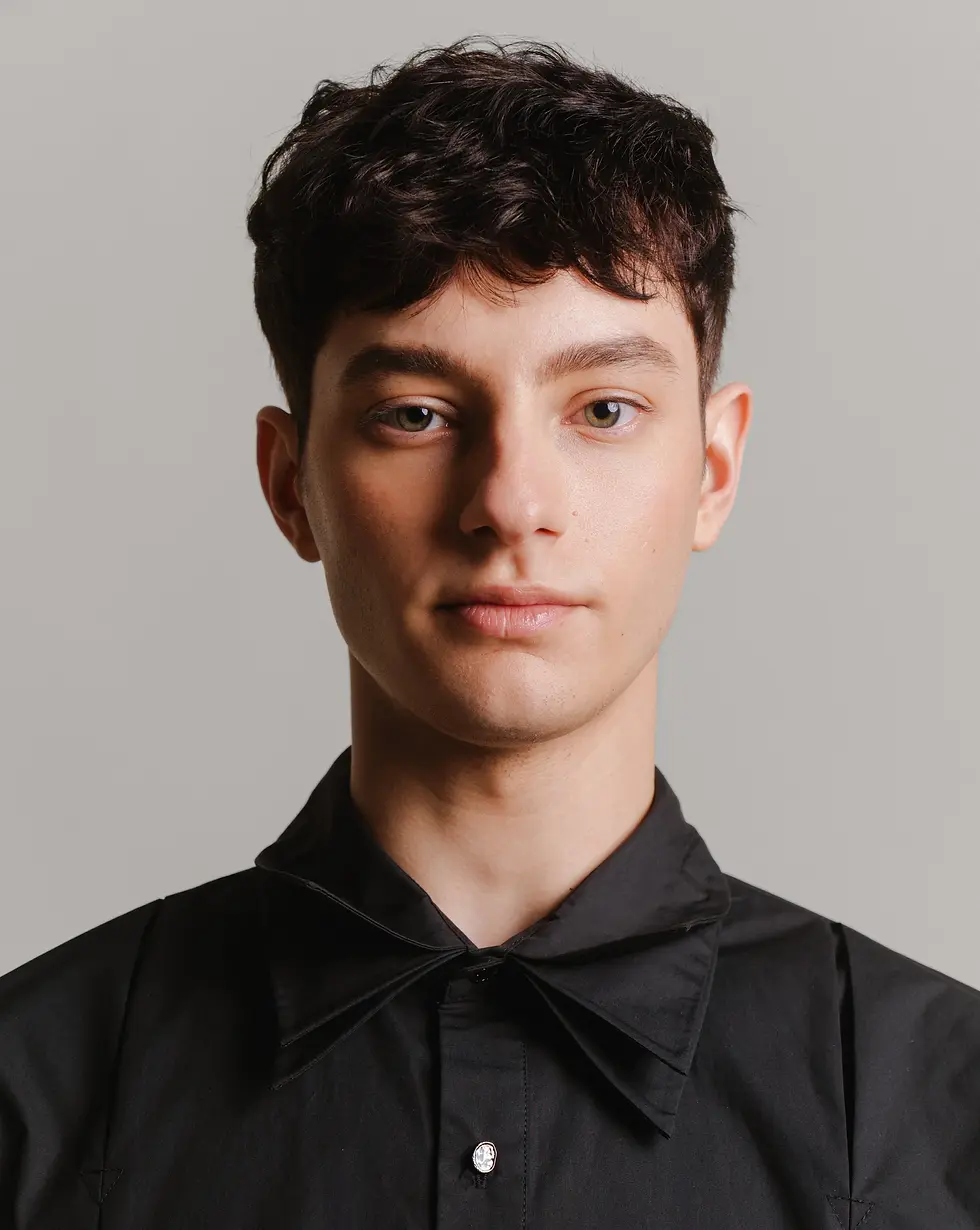 Thumbnail: 3-layer Oversize Shirt - Unisex Black