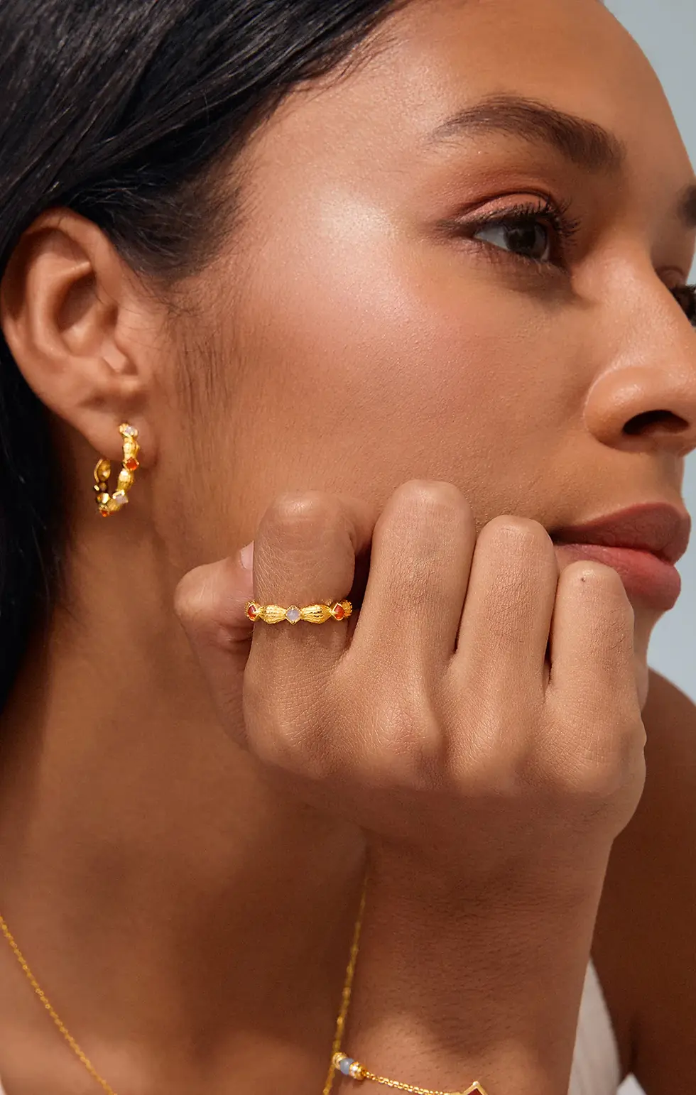 Thumbnail: Aqua Dome Carnelian Ring