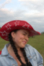 Thumbnail: Cowboy Hat - Red Pearls