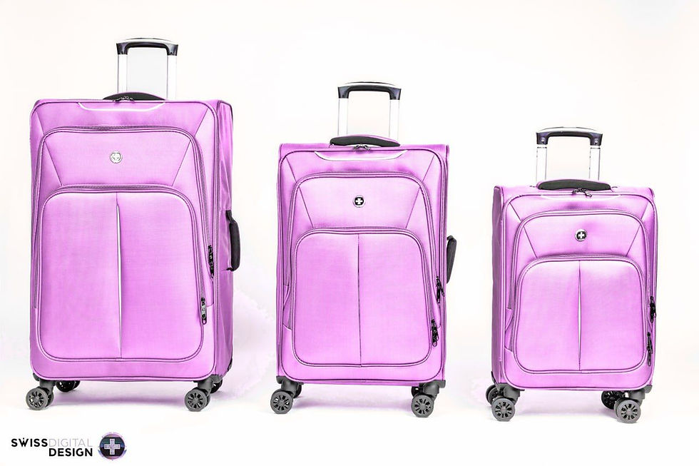 Thumbnail: מזוודה בינונית במשקל של כ 2.2 קילו swissdigital