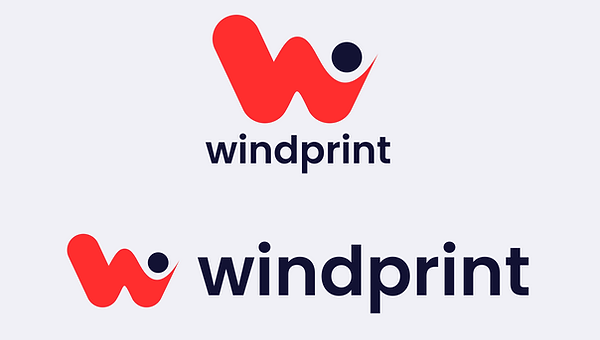 Logotipos vertical e horizontal - Windprint