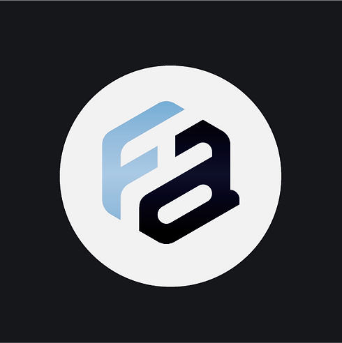 Versão positiva do símbolo, avatar e favicon da logomarca FA