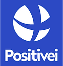 Logotipo Positivei - versão vertical negativa monocromárica