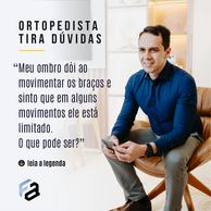 Social Media - Gestão de Conteúdo e Design de criativo para conteúdo orgânico tirando dúvidas sobre ortopedia do ombro