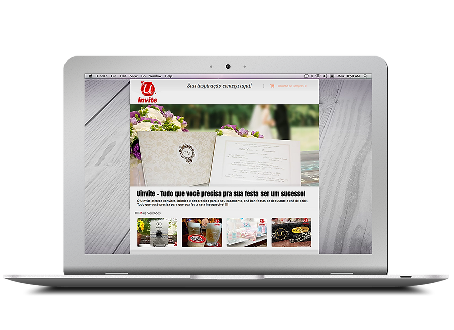 Home do e-commerce Uinvite