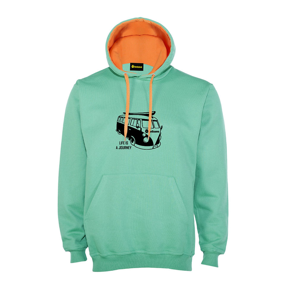 Miniatura: Sudadera Canguro Int. Color Longsomo Furgo
