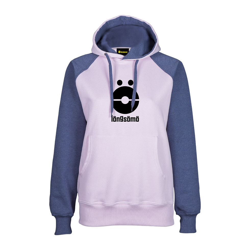 Miniatura: Sudadera Chica Mangas Bicolor Longsomo LogoV