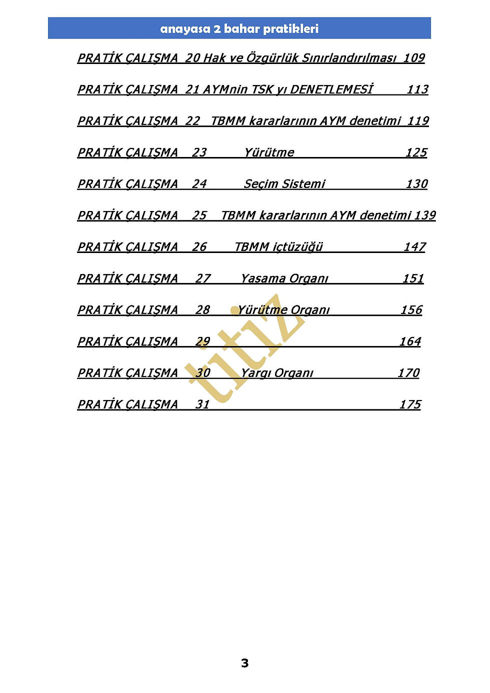 Küçük resim: ANAYASA HUKUKU BAHAR PRATİKLERİ