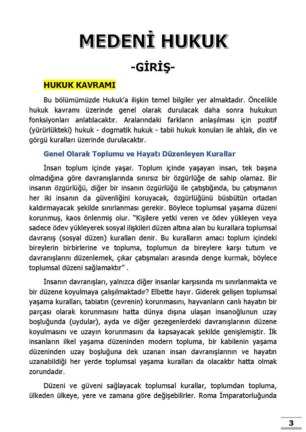 Küçük resim: MEDENİ BAŞLANGIÇ ve HAKLAR HUKUKU