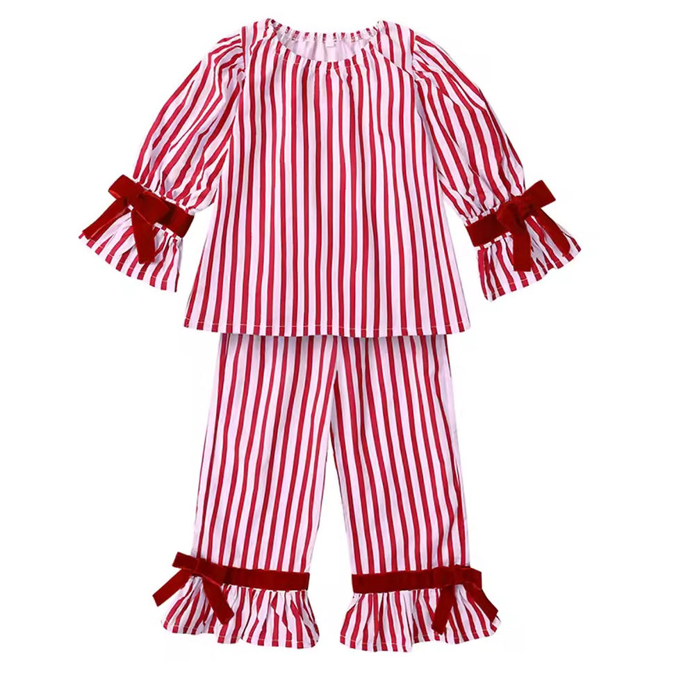 Thumbnail: Candy Cane Cotton Pyjamas