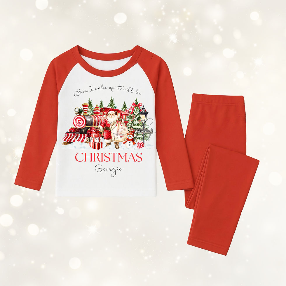Thumbnail: Santa Train Christmas Pyjamas