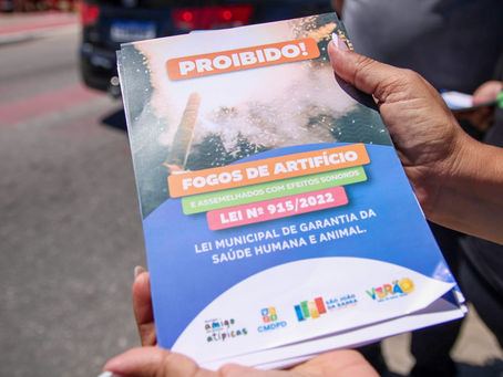 Decreto regulamenta lei contra fogos com estampidos em SJB e prevê multa