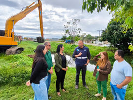 Vereadora Joice Pedra celebra início da limpeza do Canal do Trapiche após Requerimento atendido