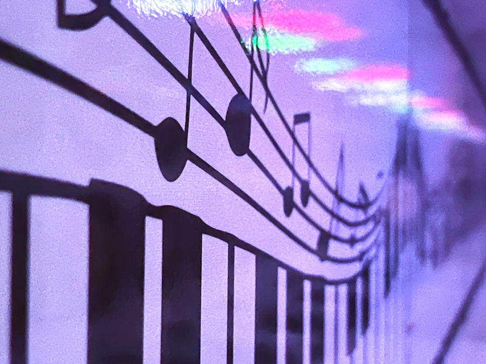 Détails table infini musique Piano