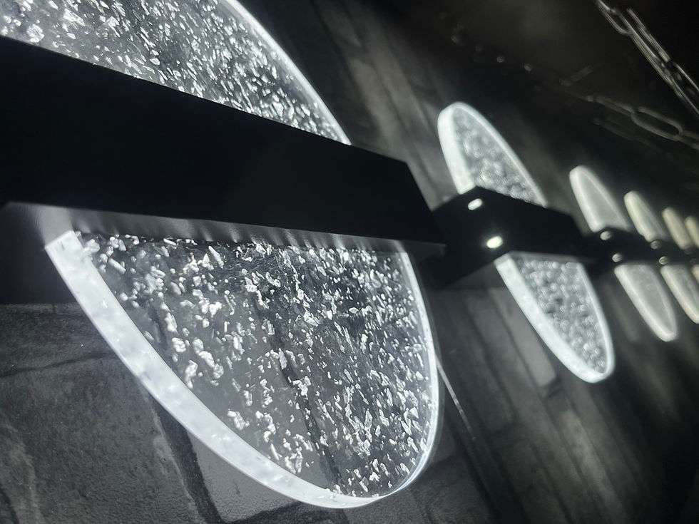 Détails lampe table infini dark