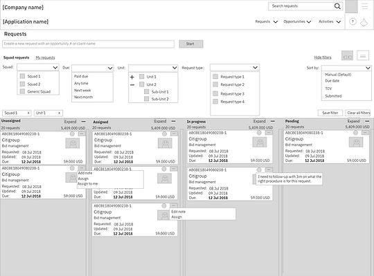 Powerpoint requirements based: Requests