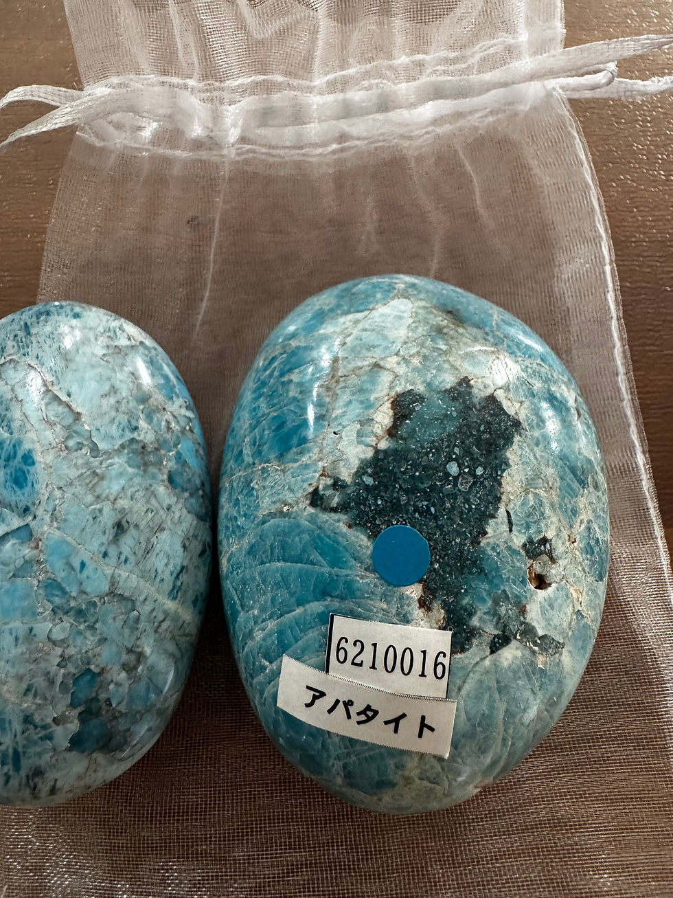 Thumbnail: アパタイト楕円ペア6210016