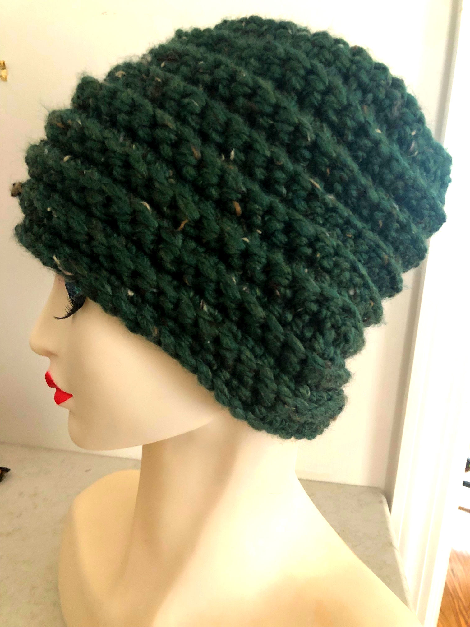 LOVE ARCHITECTURAL BEANIE HAT HANDMADE