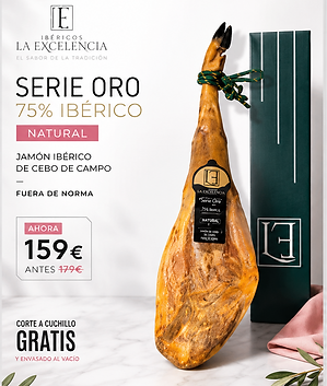 SERIE ORO 75% IBÉRICO NATURAL