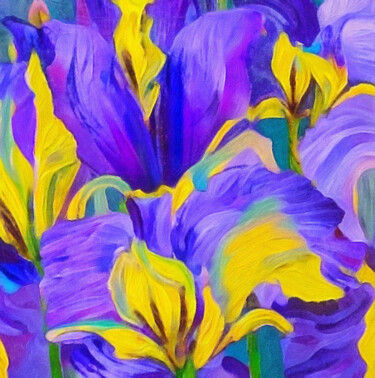 Irises. Kath Sapeha, pintora ucraniana.
