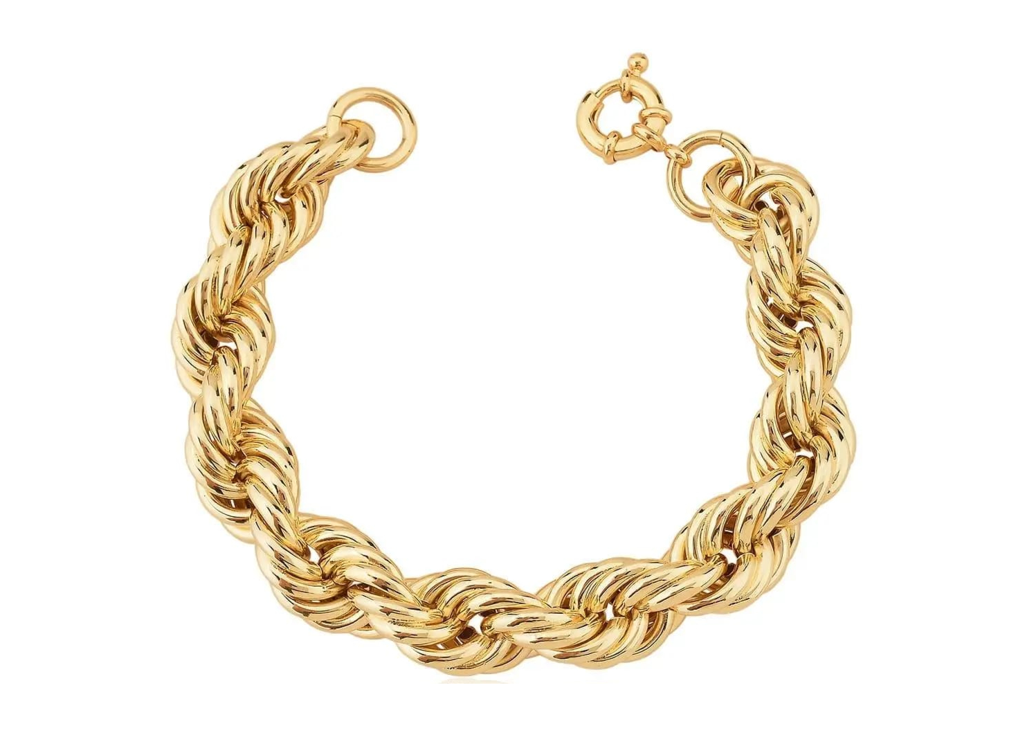 PULSEIRA CORDÃO BAIANO LISO COM FECHO BOIA